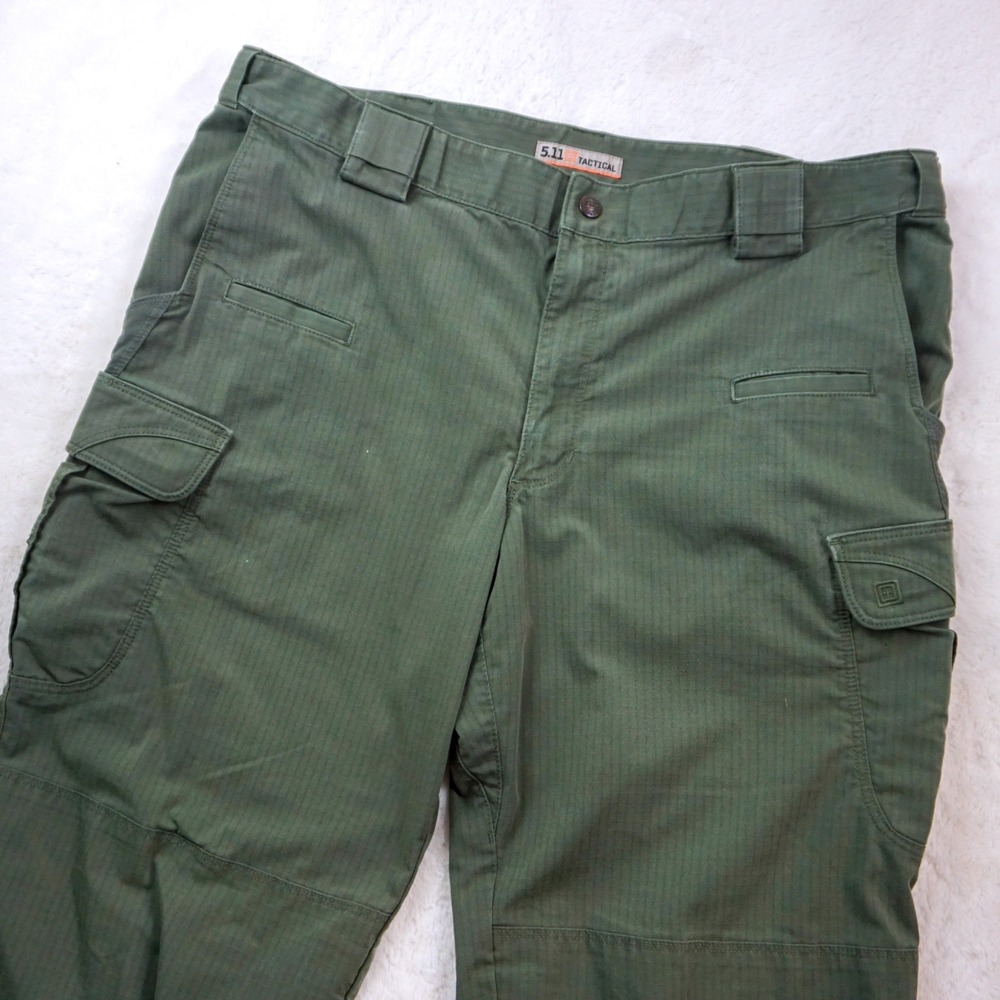 5.11 Tactical Olive Green Cargo Pants Relaxed Fit 40x34 Military Outdoor 74369